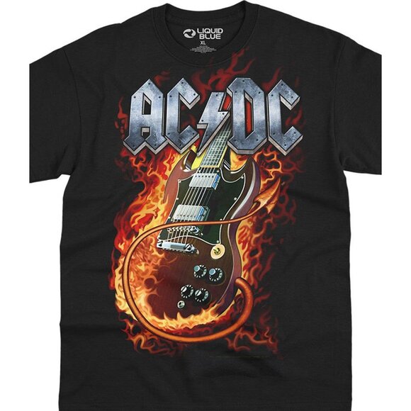 ACDC Thunderstruck Black T-Shirt Sizes L, XL, 2XL - Picture 1 of 4